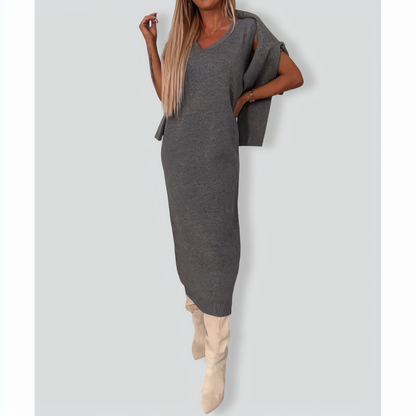 BB0926 Turtleneck Casual Two-Pieces Set