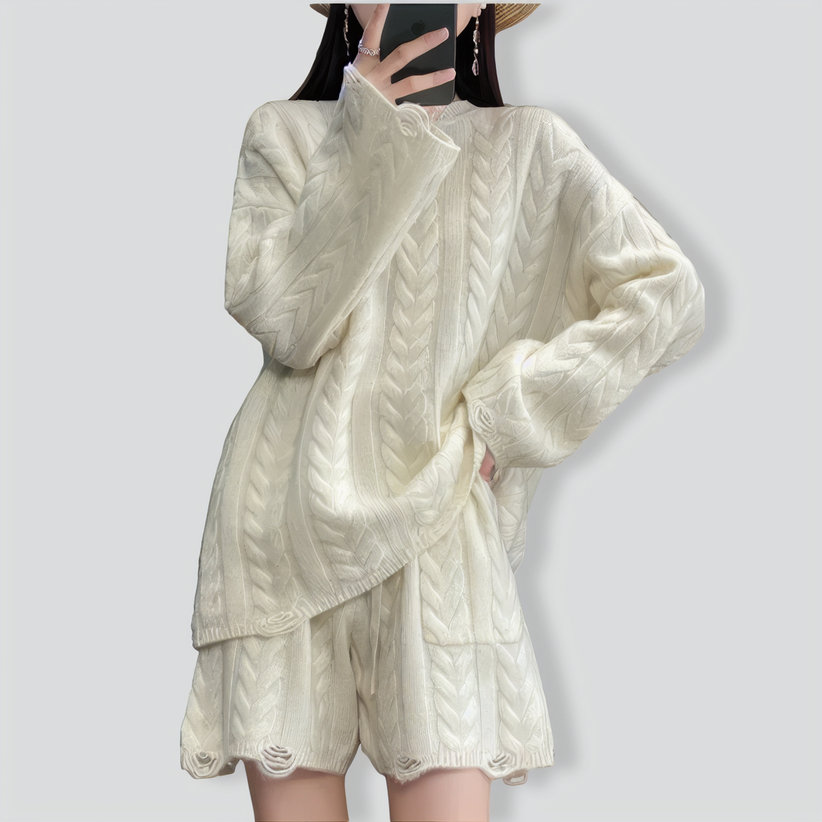 Lazy Style Loose Twist Two-Piece Set