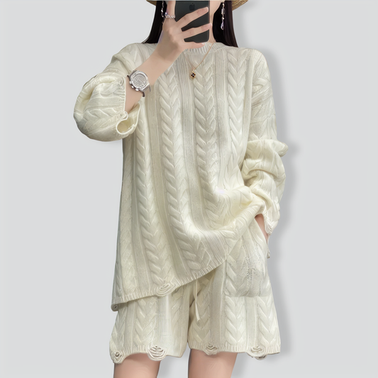 Lazy Style Loose Twist Two-Piece Set