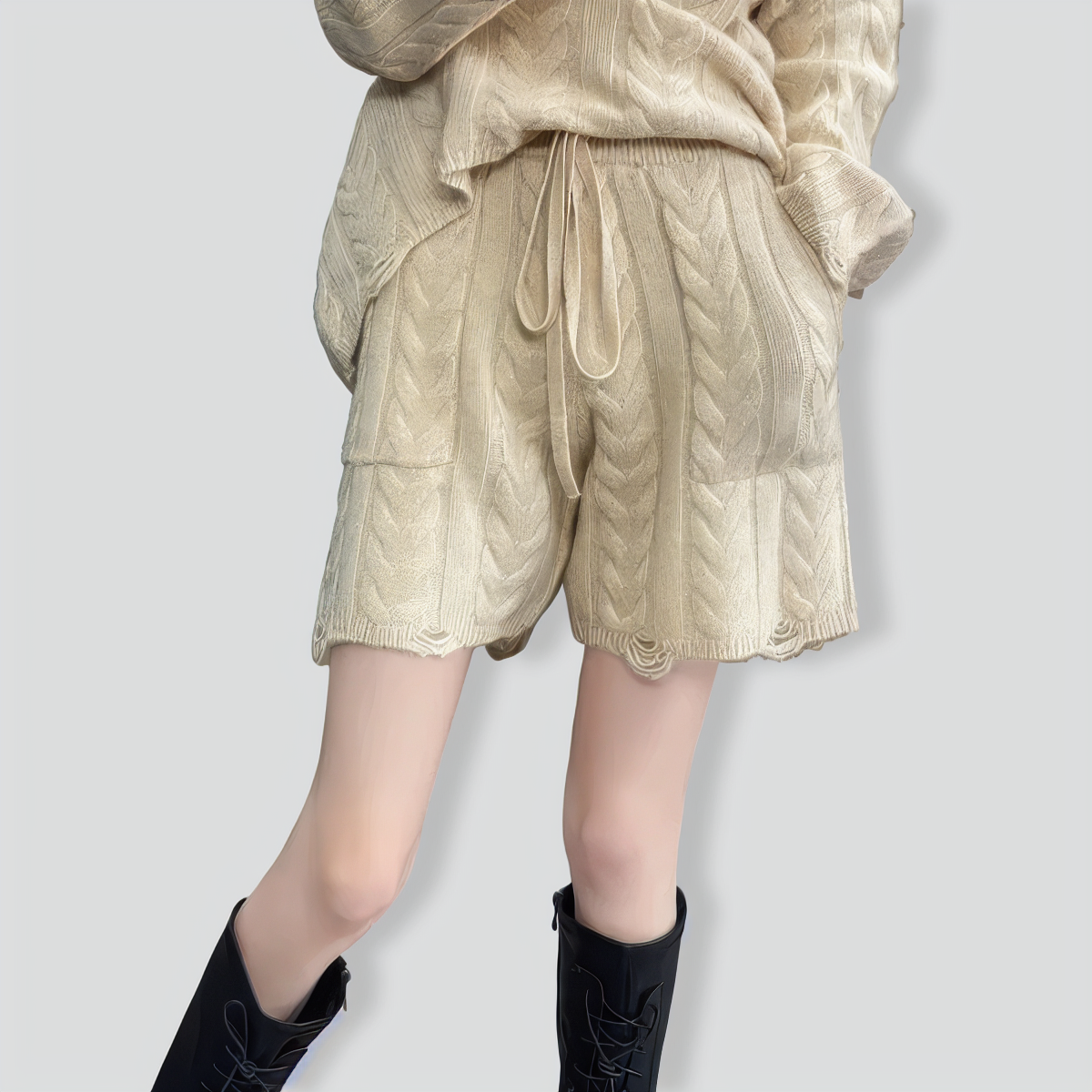 Lazy Style Loose Twist Two-Piece Set