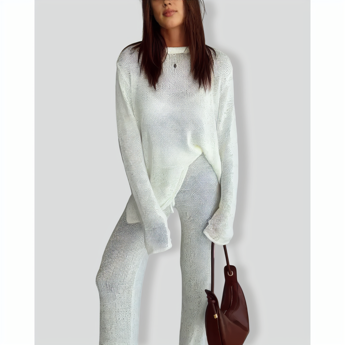 Personalized Knitted Casual Two-Piece Set