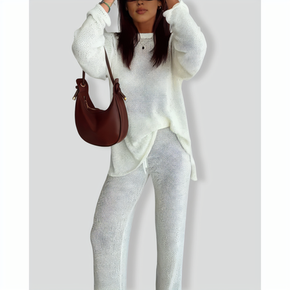 Personalized Knitted Casual Two-Piece Set