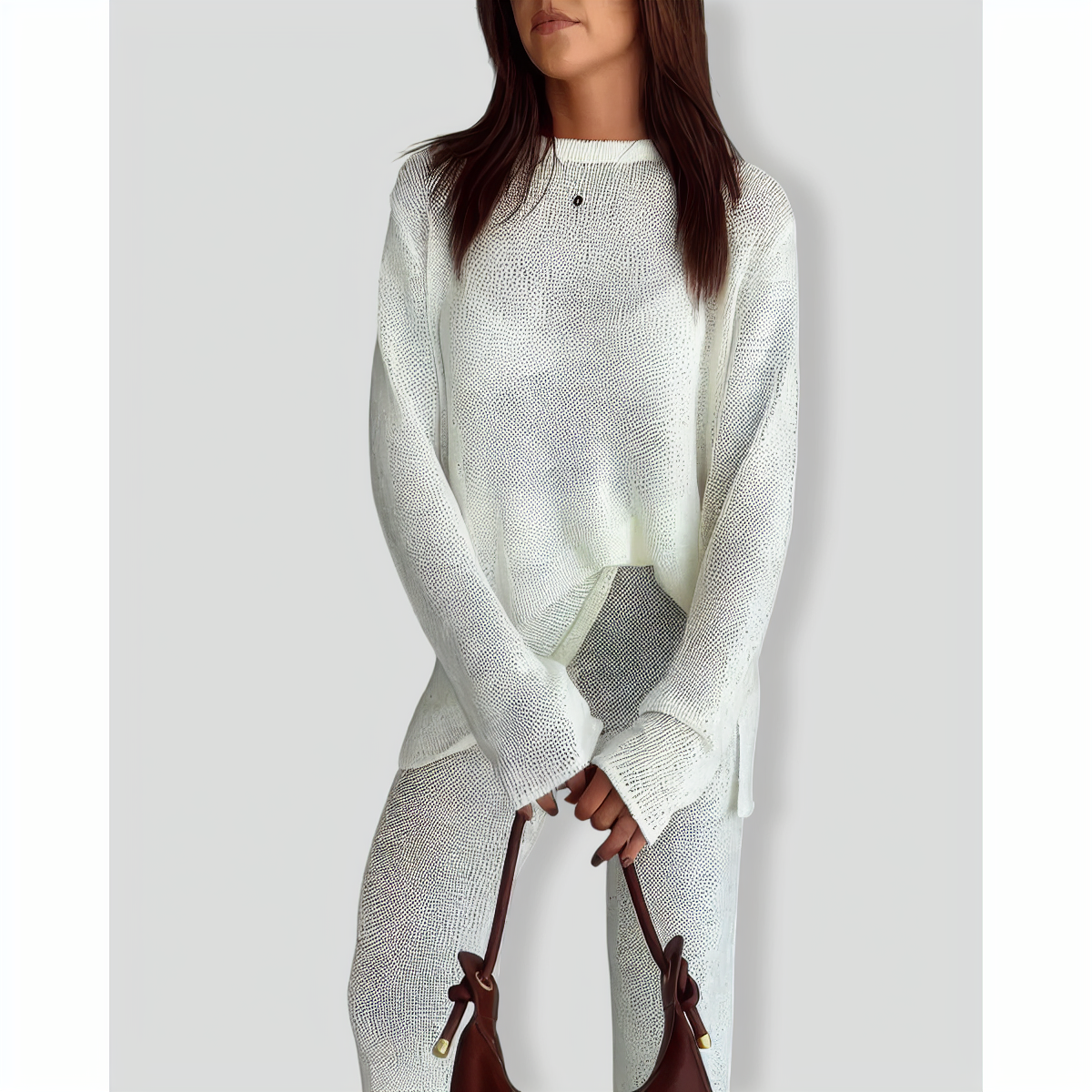 Personalized Knitted Casual Two-Piece Set