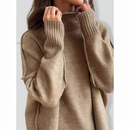 Stylish Solid Color Loose Casual Knitted Set