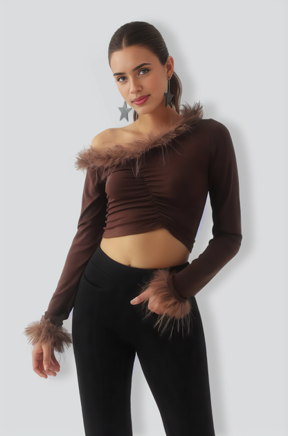 Koko Feahter Short Top