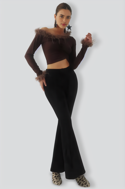 Koko Feahter Short Top