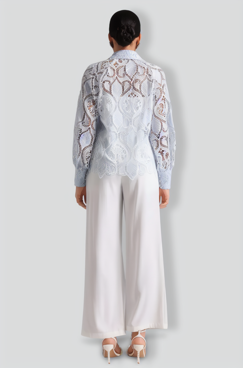 Pana Hollow Embroidery Shirt