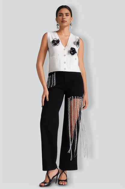 Pinar Flowers Knitted Vest