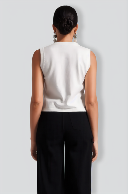 Pinar Flowers Knitted Vest