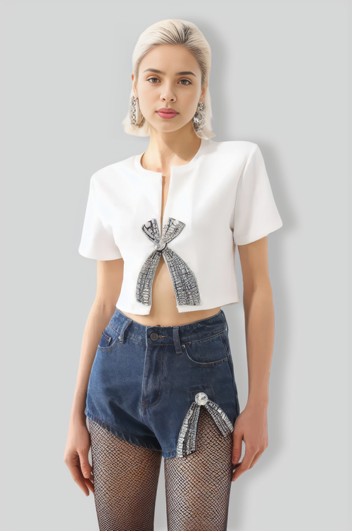 Samson Diamante Cutout Top