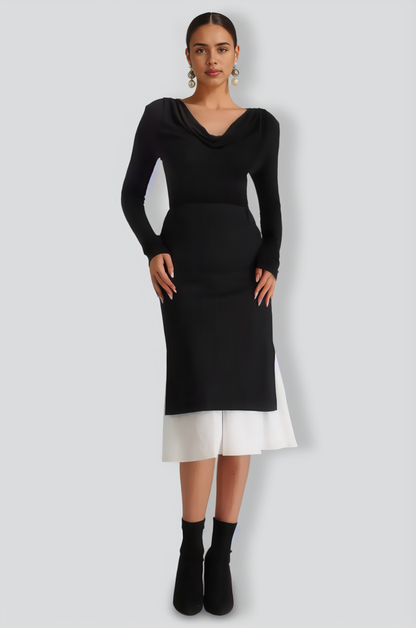 Starsha Swing Collar Long Sleeves Blouse