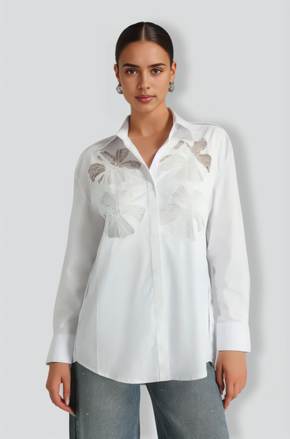 Zainab Flower Lace Shirt
