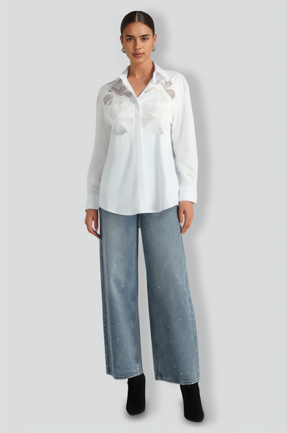 Zainab Flower Lace Shirt