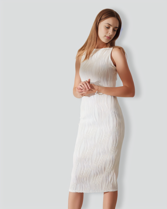 The Water Ripple Textured Cami Dress