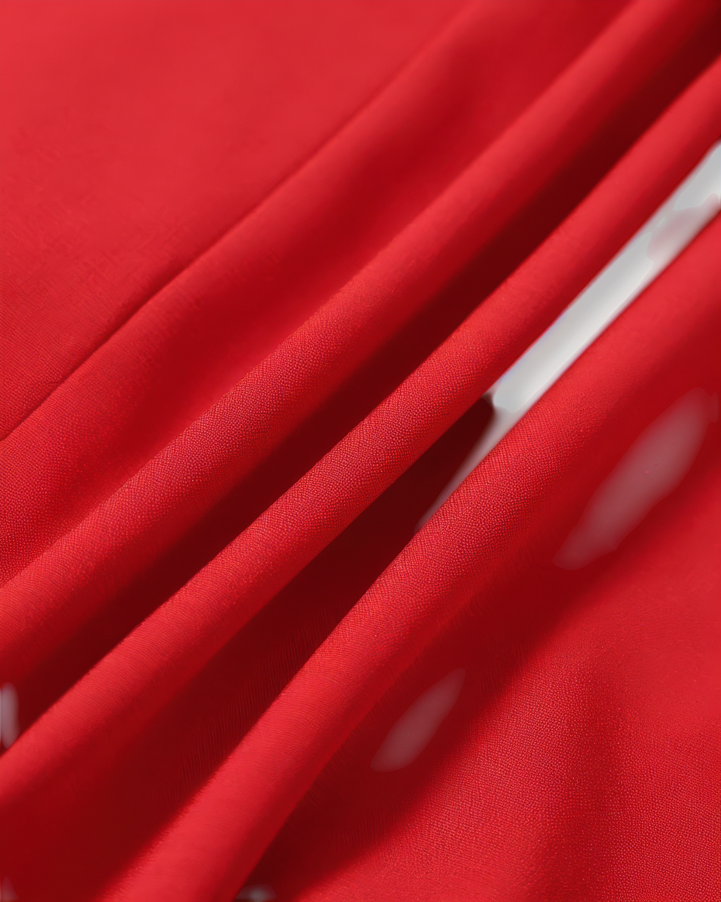 The Red Boat Neck High Waisted Mini Dress