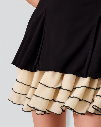 Women's Black Bodycon Knitted Mini Dress