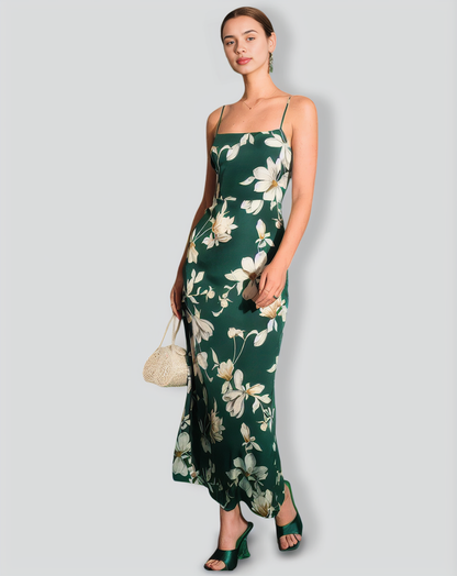 The Floral Slit Maxi Dress