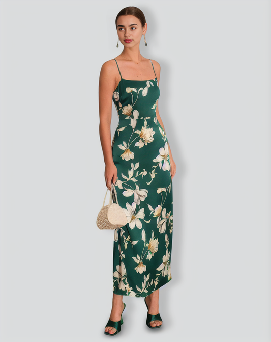 The Floral Slit Maxi Dress