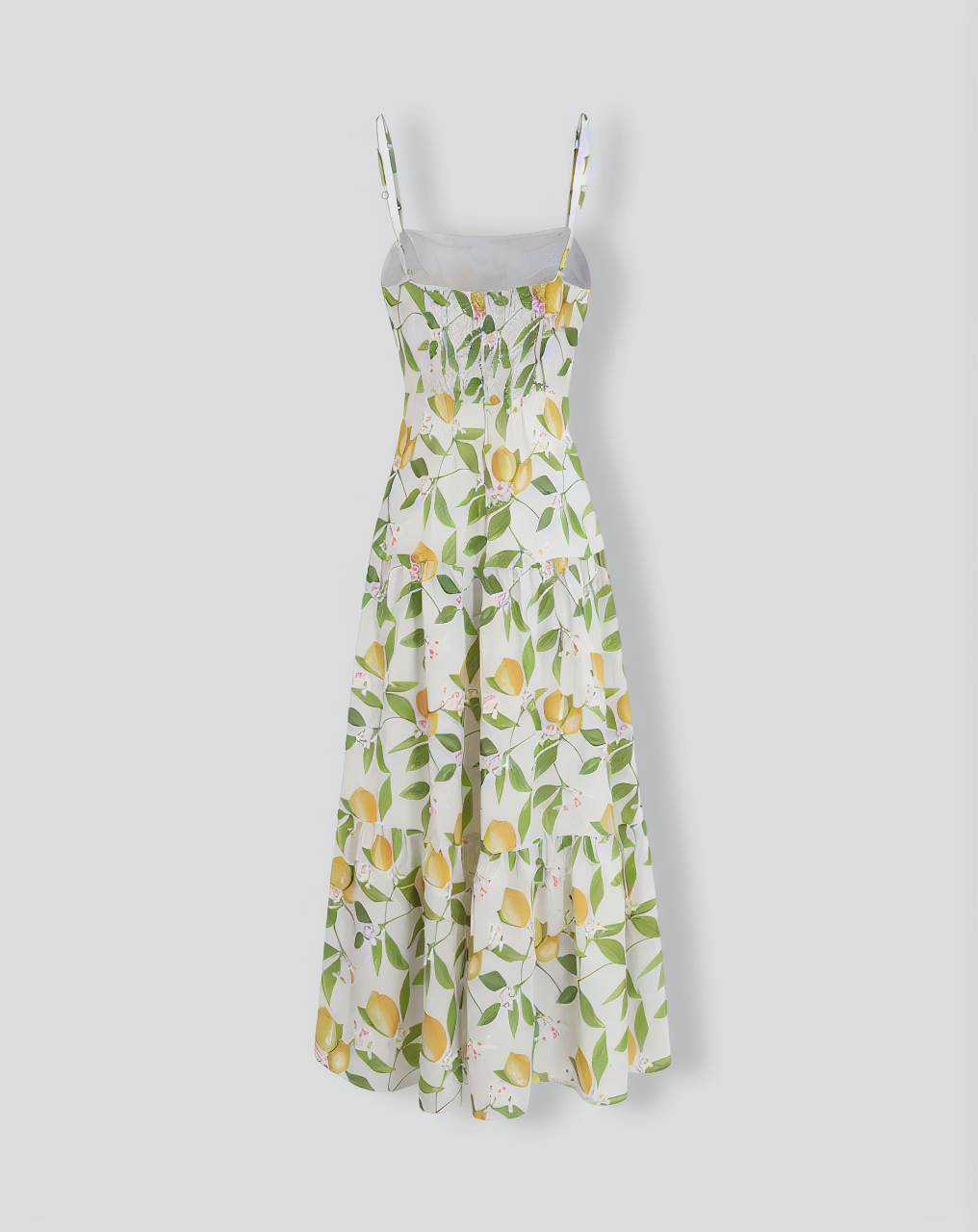 Women's Floral Ruched Slip Maxi Dress
