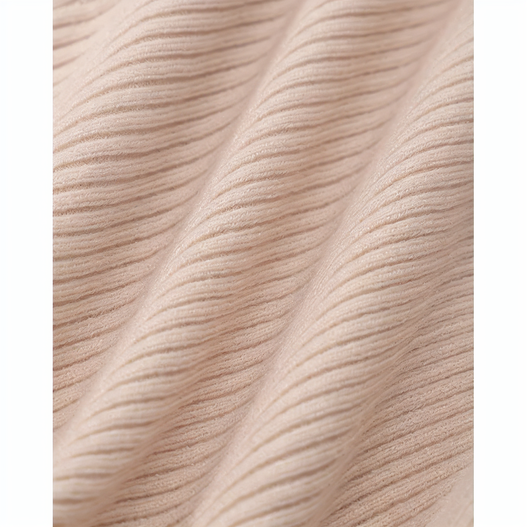 The Apricot Round Neck Button Up Knit Top