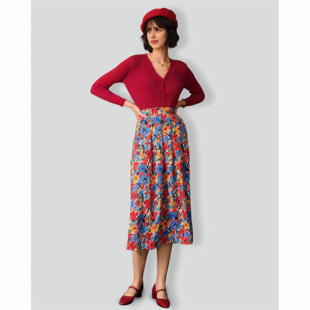 The Solid V Neck Ribbed Cardigan