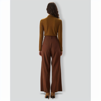 Army Green Mock Neck Knit Tee