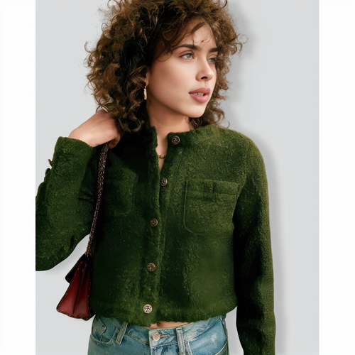 The Fluffy Metal Buckle Jacket