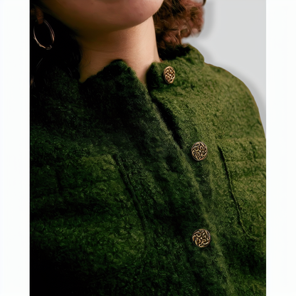 The Fluffy Metal Buckle Jacket