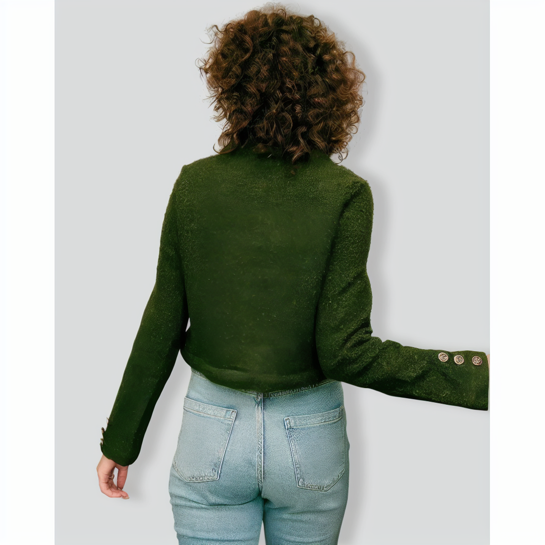 The Fluffy Metal Buckle Jacket