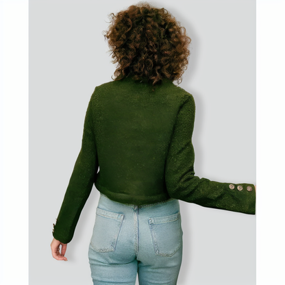 The Fluffy Metal Buckle Jacket