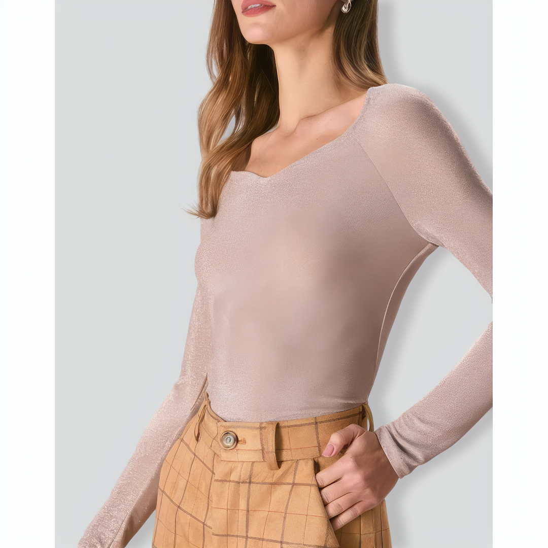 The Khaki Teardrop Long Sleeve Tee