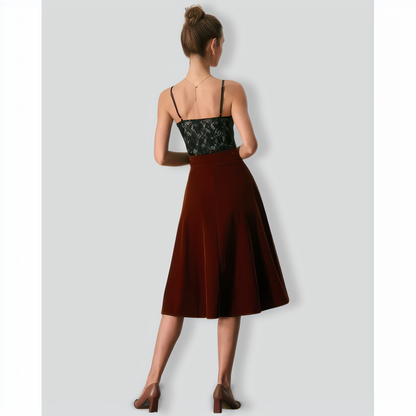 The Black V-Neck Lace Cami Top