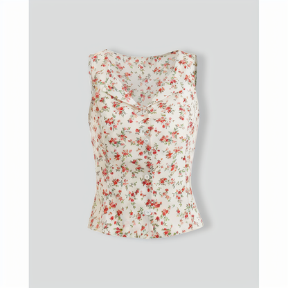 The Sleeveless Floral Shirt