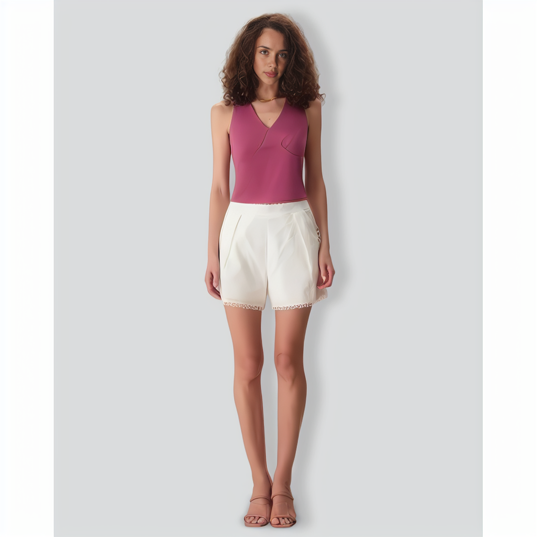 Women's Dark Red Slim Cotton Tank