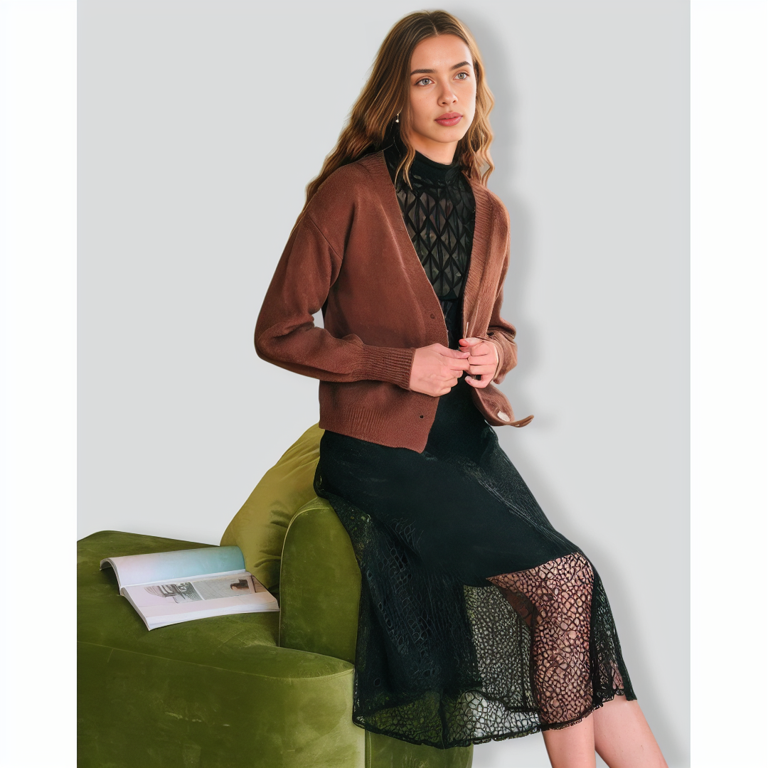 The Solid Sheer Mesh Long Sleeve Tee