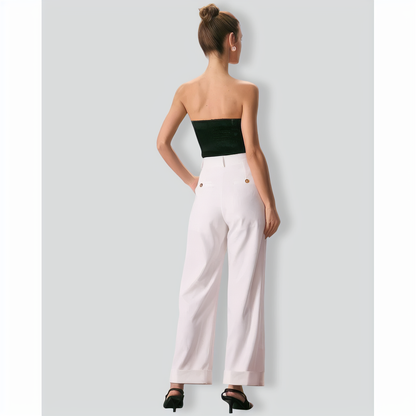 The Black Bowknot Satin Tube Tank Top