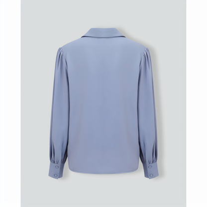 Women's Blue Lace Trim Shirt