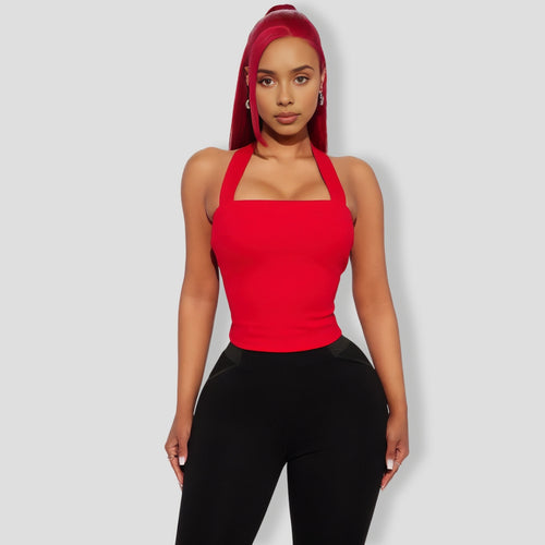 Red Halter Top