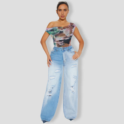 Vivienne Mesh Bodysuit - Multi Color