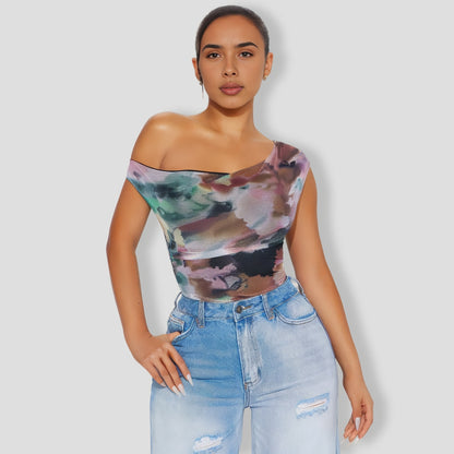 Vivienne Mesh Bodysuit - Multi Color