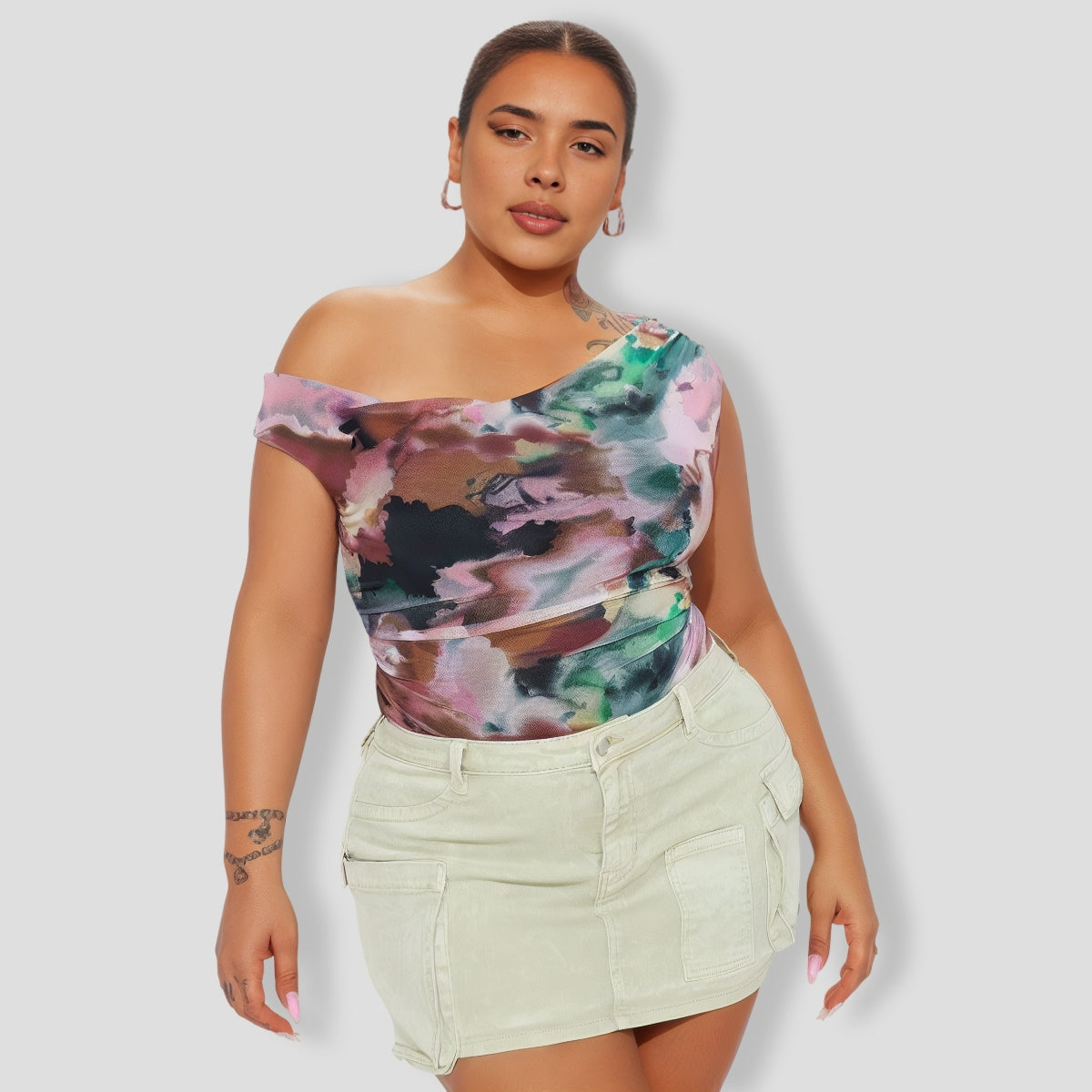 Vivienne Mesh Bodysuit - Multi Color