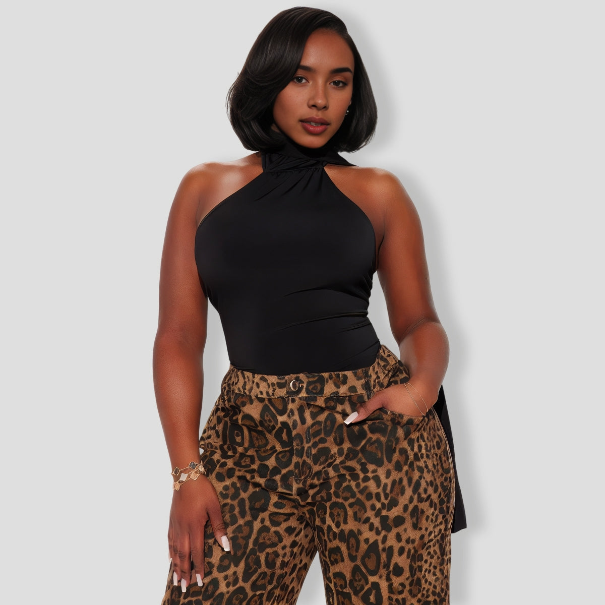 Wait For You Bodysuit - Black