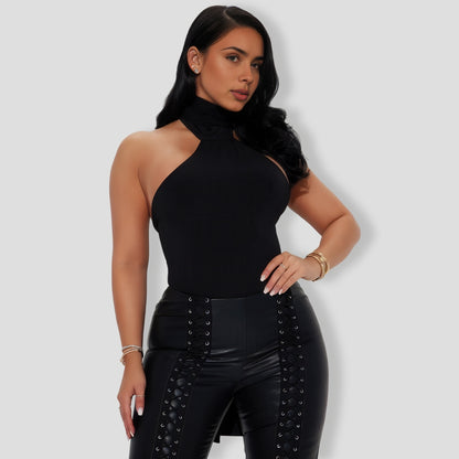 Wait For You Bodysuit - Black