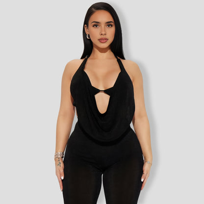 Weekend Lineup Legging Set - Black