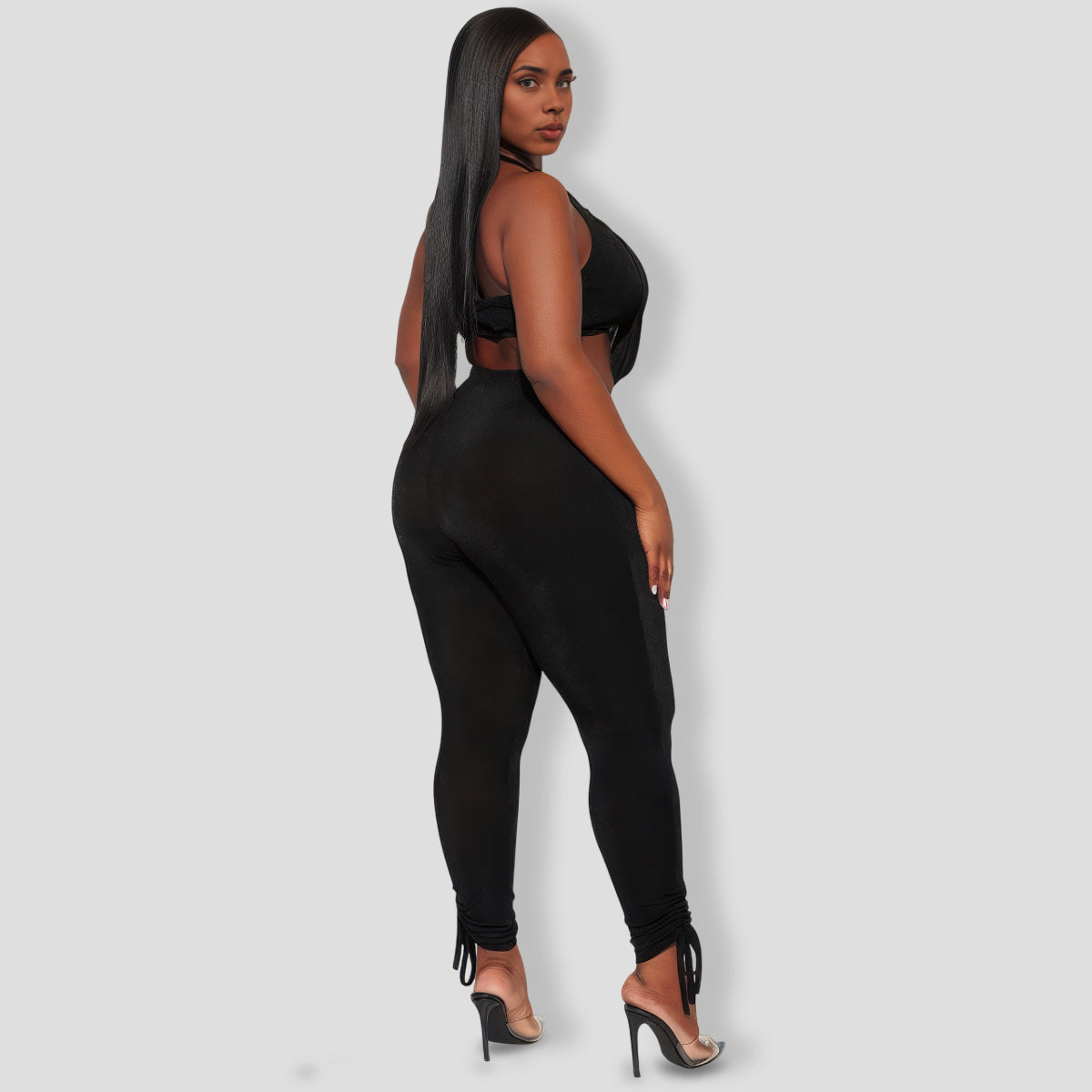 Weekend Lineup Legging Set - Black