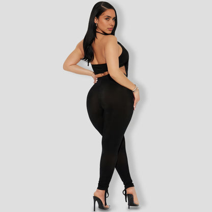 Weekend Lineup Legging Set - Black