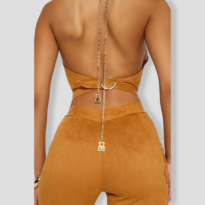 Esteem Crop Top Pants Set