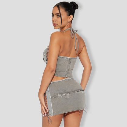 Trifle Denim Skirt Set