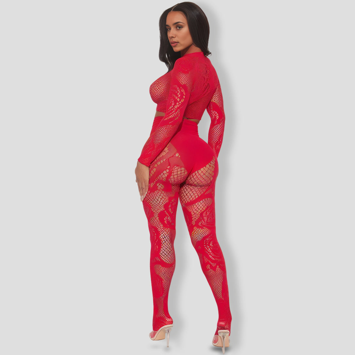 A Little Daring For You Legging Set - Red