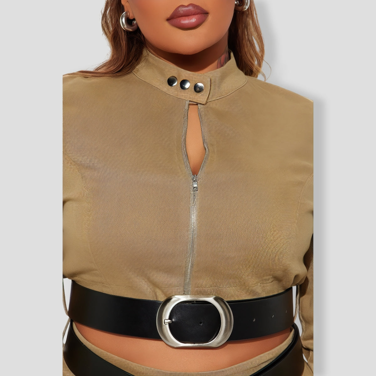 all Me Belted Skirt Set